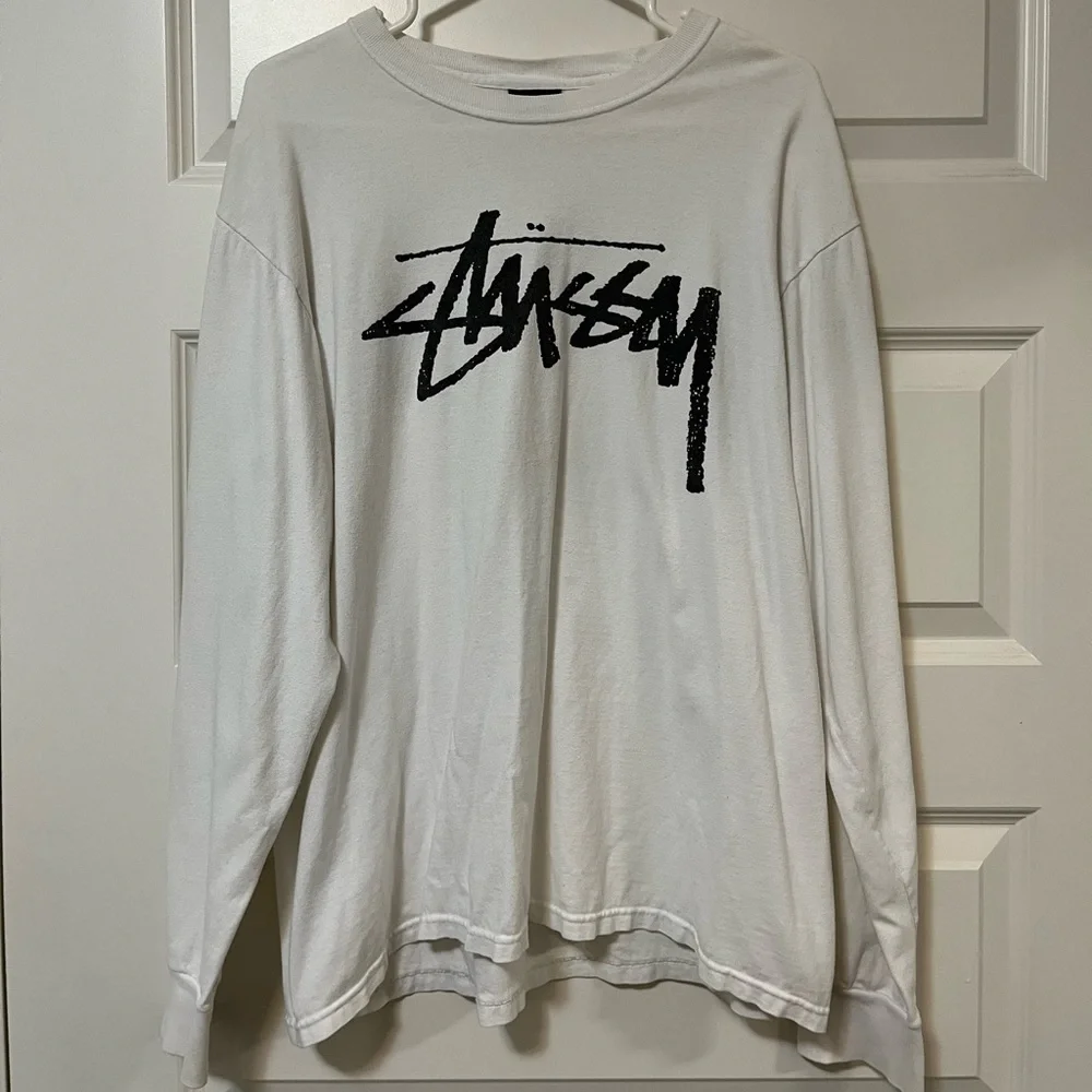 Stussy logo long sleeve t shirt - Picture 1 of 3